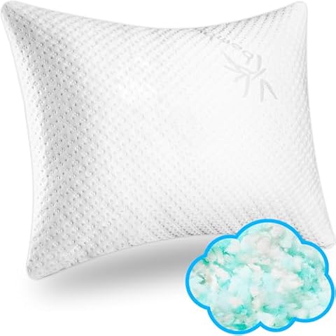 Xtreme Comforts Pillows for Sleeping - GreenGuard Gold Certified Adjustable King Memory Foam Pillow for Side, Back & Stomach Sleepers w/ Removable Cooling Zipper Cover - Made in The USA Cover