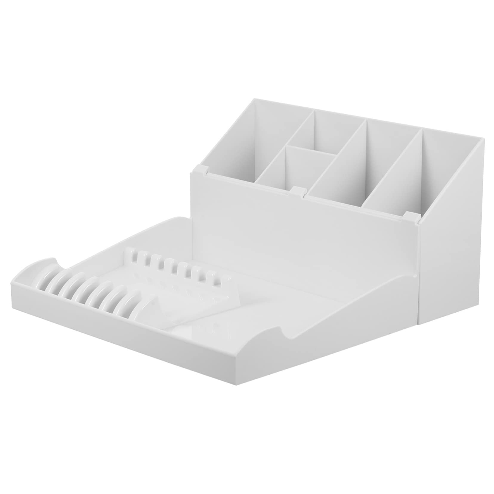 Boîte de Rangement Coiffure Abs Blanc pour Salon et Maison | Organisateur pour Peignes et Autres Accessoires, 1 Set, Design Élégant, Finition Résistante