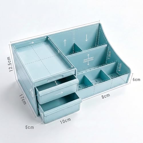 Image of VERAT Makeup Organizer Makeup Box Cosmetic Organizer Shelf Skincare Organizer Organisers for Cosmetics Vanity Organiser Cosmetic Storage Organizer Makeup Stand Storage Box and Organiser (Pink)