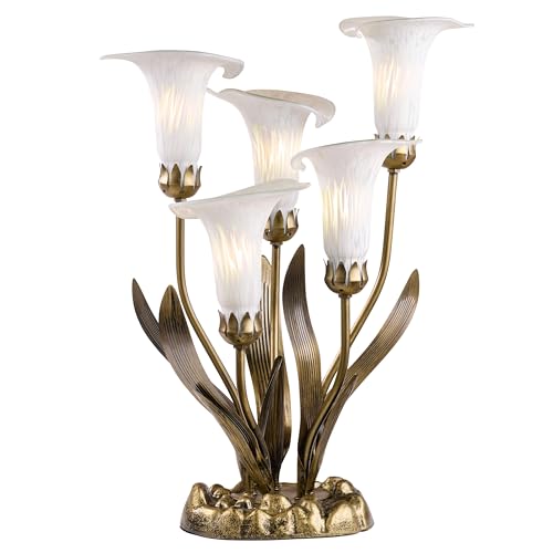 RIVER OF GOODS Glass Calla Lily Lamp