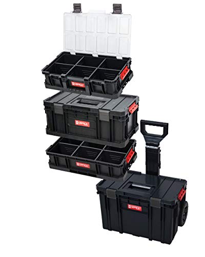 XL Werkzeugtrolley, Werkstattkoffer Set, Werkstattwagen Set ausQ-Brick Serie mit viel Zubehör! B x T x H in cm: 53 x 38… – Bild 5