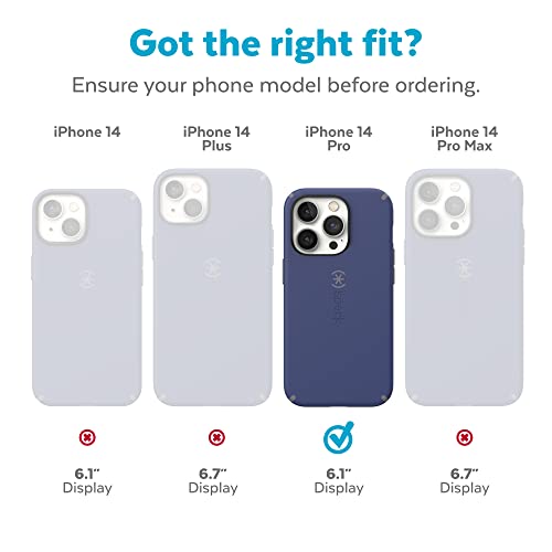 Image of Speck Clear iPhone 14 Pro Case - Drop Protection with Scratch Resistant Dual Layer Slim Phone Case for 6.1 Inch iPhones 14 Pro Cases - Anti-Yellowing & Anti-Fade Case - GemShell