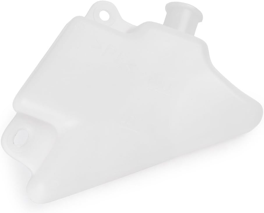 Mallofusa Motorcycle Radiator Water Coolant Reservoir Overflow Tank Replacement Compatible for Yamaha YZF-R1 2007-2008 White