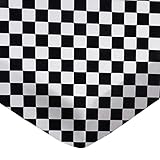SheetWorld 100% Cotton Percale Fitted Crib Toddler Sheet 28 x 52, Black White Checkerboard, Made in USA