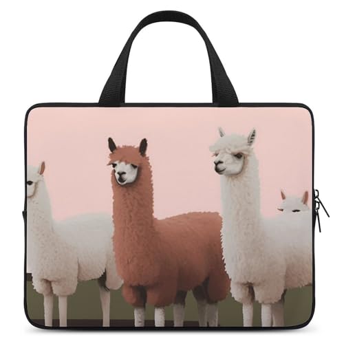 Sac ordinateur portable bandoulière étanche alpaga avec poches