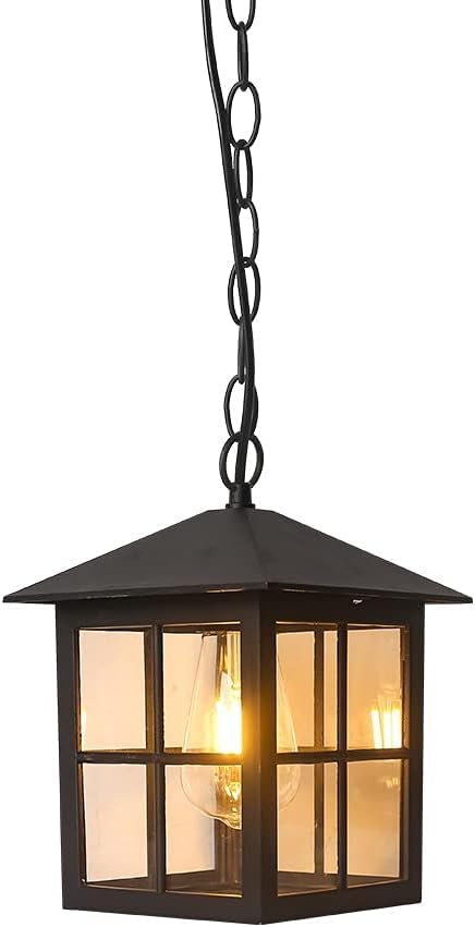 Lustre d'extérieur antique E27 pour sécuriser vos pas dans un escalier d'entrée sombre
