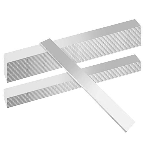 TAICHEUT 24 Pack 12x1 Inch Aluminum Flat Bar 6061 Aluminum, 1/8 Thick Square Aluminum Bar Stock, General Purpose Plate Solid New Mill Stock Strips for Industrial Transport Building Project
