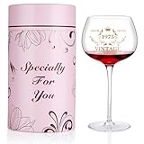Hejo Copas de Vino Personalizadas, Regalos de Cumpleaños Número 50, Estuche de Regalo Incluido, Copa de Cristal Grabada 1975, Regalos para Cumpleaños Amigos para Conmemoración, Aniversario, Fiesta