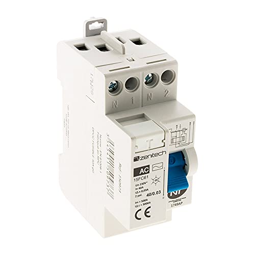 Zenitech Interrupteur différentiel 40/2 30mA Type AC NF