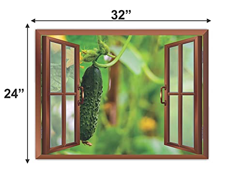 Image of CVANU Delightful Sight of Nature Eye Pleasing View Removable Window Wall Sticker /Decals for Living Room etc Cv 30