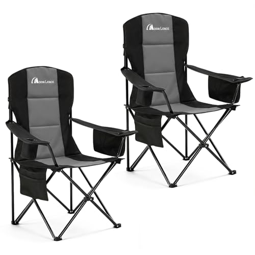 MOON LENCE Heavy Duty Camping Chair, 450LBS Capacity High...
