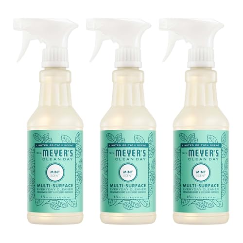 MRS. MEYERS CLEAN DAY Multi-Surface Everyday Cleaner Mint Scent 16 Fl Oz Bottle - 3 Pack