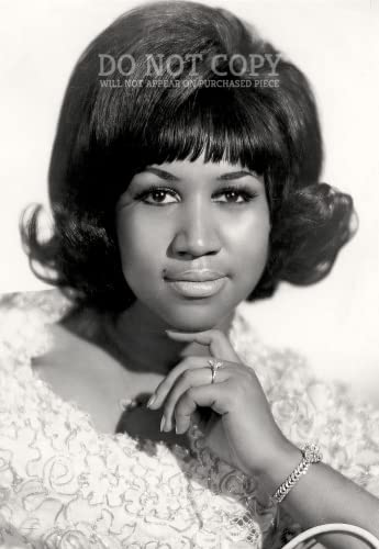 Photographie d'Aretha Franklin 1968 - Portrait 28x40 cm