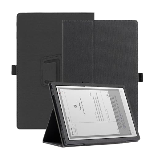 Case for iFLYTEK AINOTE 2,NOUKAJU Tablet Protection Cover,Folding Stand with Pencil Holder and Wrist Strap,Drop-Resistant,Protection Case for iFLYTEK AINOTE 2 E-Ink Tablet 10.65inch(Black)