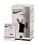 CanDo 10-6375 Sup-R Band Latex-Free Exercise Band, 5' Length, Black, Pack of 30
