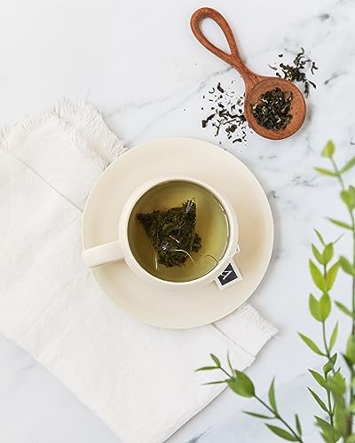 Arbata Cloud & Mist Tea, 24 Pyramid Tea Bags, Artisinal Lightly Caffeinated Green Tea, Chinese Green Tea Bags Gift Set (Cloud & Mist) - Image 6