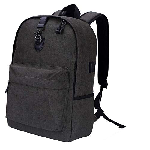 Bemodst Sac à Dos Antivol Securite Sac pour Ordinateur PC Portable 17,3 Pouces Imperméable avec Chargement USB de Voyage Affaire Bureau Scolaire (Noir)