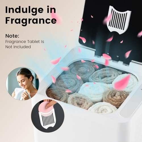 Multigot 23L Towel Warmer Bucket, Large Electric Heated Washcloth Warmer with Auto Shut Off, 6-Level Timer & LED Display, Luxury Towel Heater Gifts for Bathrobes Blankets - Image 5