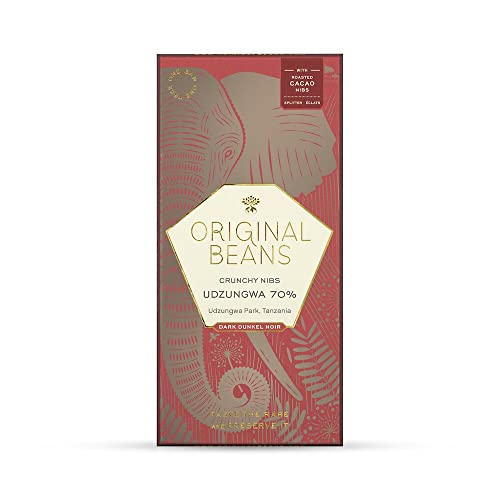 Original Beans Cru Udzungwa 70% mit Nibs Bio Dunkelschokolade Tafeln (1 x 70 gr) Cover