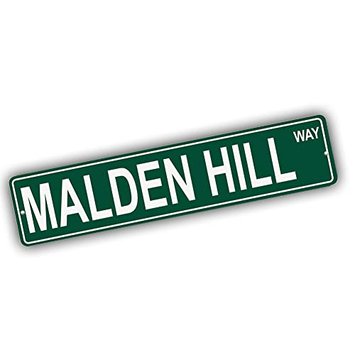 Brotherhood Aluminum Street Sign for Malden Hill - Massachusetts Wall Decor