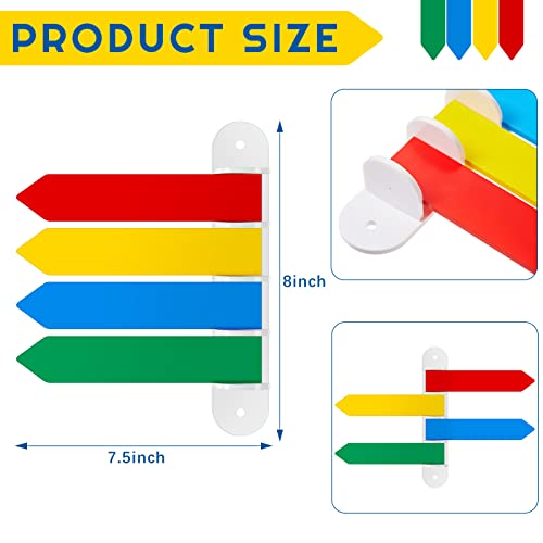 2 Pack Exam Room Flags 7'' Long Door Flags For Medical Office Primary Colors Exam Room Status And Signal Flag Medical Door Flags For Doctors Offices, Hospitals And Clinics Supplies, 4 Flag System #TOP1