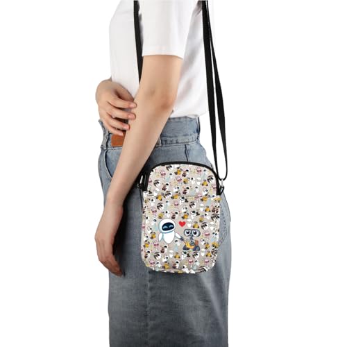 Image of W And E Love Crossbody Bag Cartoon Couples Animated Film Cinephile Gift