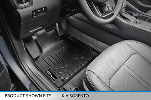 Smartliner Custom Fit 3 Row Floor Mats & Cargo Liner Behind 3Rd Row Set For 2021 Kia Sorento (Only W/ 2Nd Row Bench Seat) #TOP1