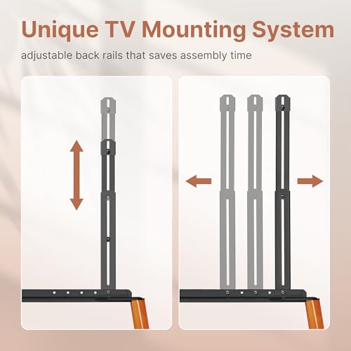 Support TV à roulettes pour déplacer un grand écran de 40 kg sans percer le mur - 5