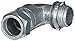 Halex 02905B Compression Conduit Elbow, 90 Deg, 1/2 in EMT, Die Cast Zinc