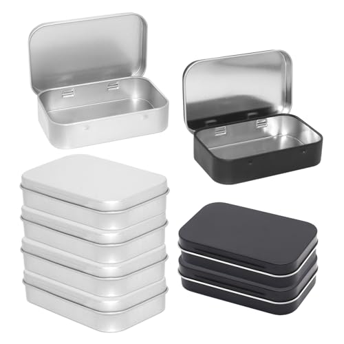 Coacom Scatola In Ferro Integrata Da 6 Pezzi, Scatola Rettangolare, Scatola Vuota In Metallo, Per Conservare Caramelle, Chiavi, Tè, Contanti, Esche Da