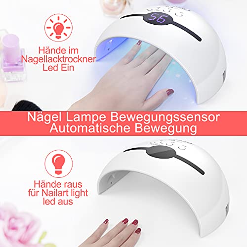 Nageltrockner Nailgirls UV Nagellampe für Gelnägel