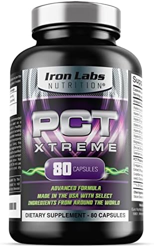 PCT Xtreme - PCT Supplement for Men - 4 Week Course - Post Cycle Support Booster (80 Capsules)