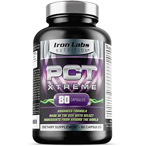Iron Labs Nutrition PCT Xtreme - PCT Supplement for Men - 4 Week Course - Post Cycle Support Booster (80 Capsules) Cover