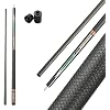 CROWN ME Carbon Fiber Pool Cue Stick, 12.5mm Tip Soft Grip Billiard Carbon Fiber cue, Weight 20OZ Cue Stick, 58 Pool Table Sticks