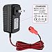 12V Battery Charger for Ride On Toys Fit for ATV Mercedes Benz Truck Car Power Wheels Charger 12V Electric Car Riding Toy Battery Power Adapter Red Square Plug