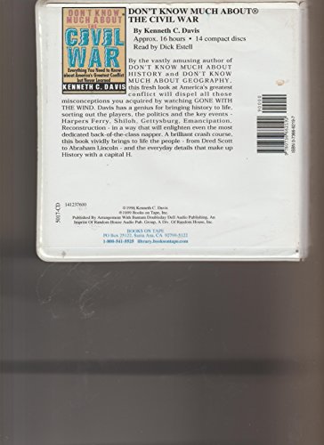 Don't Know Much About the Civil War 0736662197 Book Cover