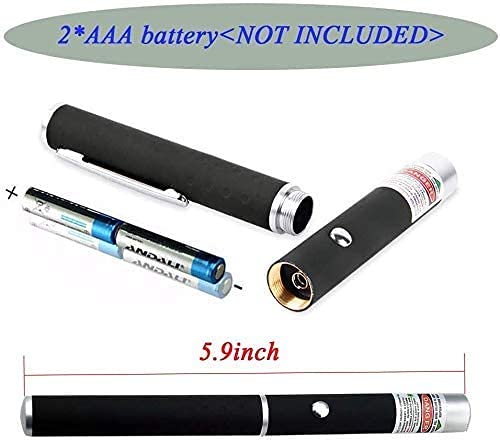 3PCS Green Red Violet Long Range Laser Dot Clicker Toy Pen for Indoor Interactive Teaching, Outdoor Cat Toys Pointer, Puppy Kitten Lazer Toy, Bright Clicker for Dog Training Exercise - Thumbnail 3