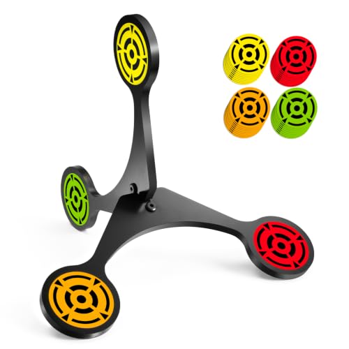 Ideagle Walking Shooting Target 3/8" AR500 Steel Auto Reset Self Resetting Spinning Target for Rifle Pistol Training