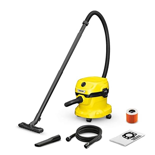 Kärcher Nat-/Droogzuiger WD 2 Plus V-12/4/18 / C, blaasfunctie, vermogen: 1000 W & Kärcher zuigslangverlenging 3,5 m voor multifunctionele alleszuiger WD