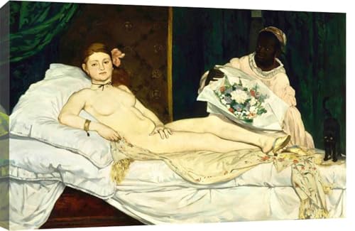 GRANDART.COM - Olympia - Canvas Wall Art By Edouard Manet