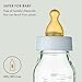 Natursutten Replacement Fast-Flow Bottle Nipples for Glass Baby Bottles - Eco-Friendly, BPA-Free Natural Rubber Nipples for Natursutten Baby Bottles - Made in Italy - 2 Pack