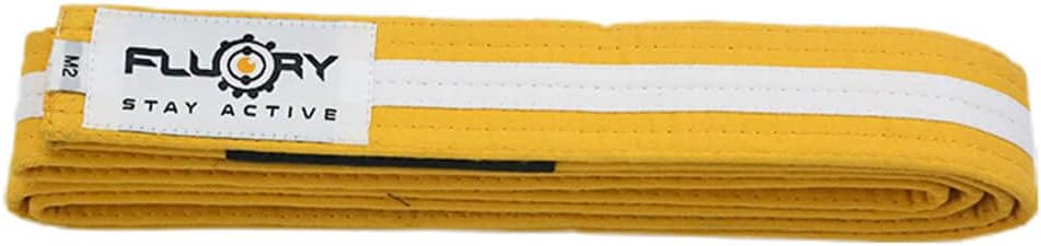 FLUORY BJJ Belt for Kids, Brazilian Jiu Jitsu Belts Made of 100% cotton - Image 2