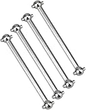 Drfeify 4PCS Arbres de Transmission d'os de Chien en métal pour 1/18 RC Voiture