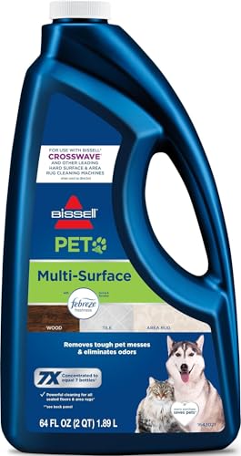 Bissell Multi-Surface Pet Formula with Febreze Freshness, 22951, 64 Fl Oz, Use on Sealed Hard...