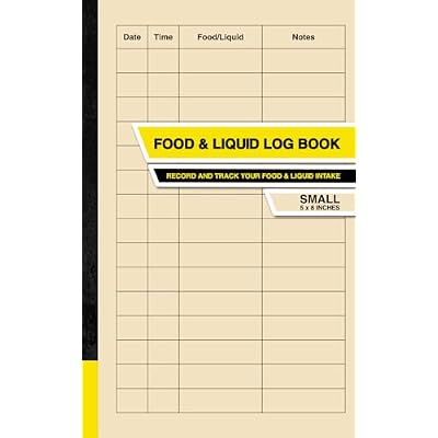 Food & Liquid Log Book