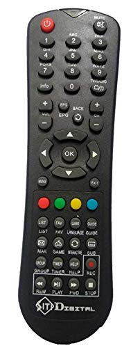 PowerDeals Remote Compatible for Siti Digital Cable Set Top Box - Black (Please Match The Image of Your existing Remote Before Ordering)