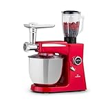 stand mixer 2000w FORTE E RESISTENTE: Questa impastatrice professionale da 10L ti permette di mescolare una grande quantità di ingredienti, e i suoi LED integrati ti offrono una migliore visibilità durante la cottura e l’utilizzo del tuo robot da cucina.