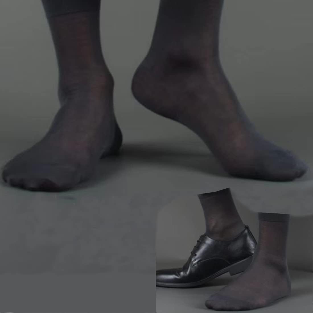 TRY ON Disposable SOCKS PEDS FOOTIES DISPOSABLE NYLON SLIP ON SOCKS FOR GUEST WOMENS MENS BLACK NUDE COLOR