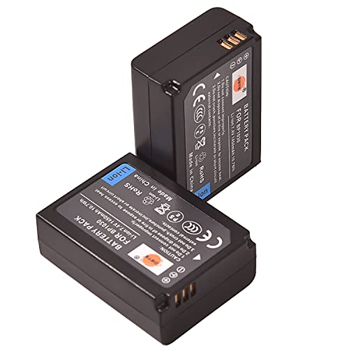 DSTE 2-Pack Rechange Batterie pour Samsung BP-1030 NX200 NX210 NX300 NX300M NX500 NX1000 NX1100 NX2000