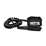BOTE Coiled PVC Wrapped Ankle Leash Universal Design for SUP Stand Up Paddle Boarding Surf Wake Wate